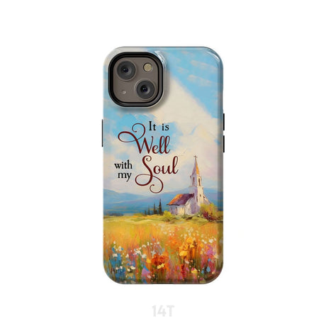 It is Well With My Soul Church Art Phone Case iPhone 14 / Tough