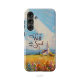 It is Well With My Soul Church Art Phone Case Samsung Galaxy S25 Plus / Tough Case