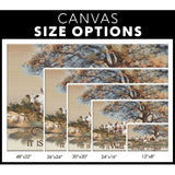 It is Well With My Soul Cows Under Tree Wall Art Canvas Size Options