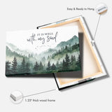 It Is Well With My Soul Dandelion Wall Art Canvas Print