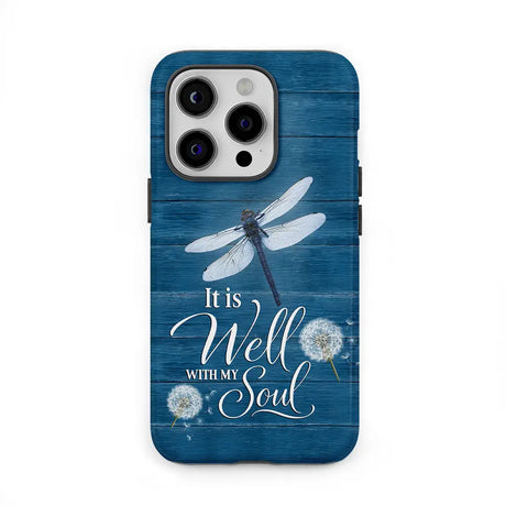 It Is Well With My Soul Dragonfly Christian Phone Case