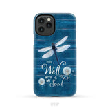 It Is Well With My Soul Dragonfly Christian Phone Case iPhone 11 Pro / Tough Case