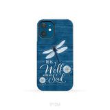 It Is Well With My Soul Dragonfly Christian Phone Case iPhone 12 Mini / Tough Case