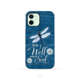 It Is Well With My Soul Dragonfly Christian Phone Case iPhone 12 / Tough Case