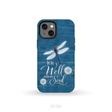 It Is Well With My Soul Dragonfly Christian Phone Case iPhone 13 Mini / Tough Case