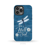 It Is Well With My Soul Dragonfly Christian Phone Case iPhone 13 Pro Max / Tough Case