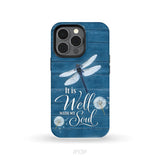 It Is Well With My Soul Dragonfly Christian Phone Case iPhone 13 Pro / Tough Case