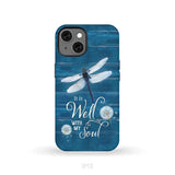 It Is Well With My Soul Dragonfly Christian Phone Case iPhone 13 / Tough Case