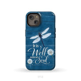 It Is Well With My Soul Dragonfly Christian Phone Case iPhone 14 / Tough Case