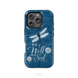 It Is Well With My Soul Dragonfly Christian Phone Case iPhone 16 Pro / Tough Case