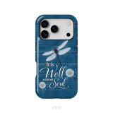It Is Well With My Soul Dragonfly Christian Phone Case iPhone 17 Pro / Tough Case