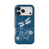 It Is Well With My Soul Dragonfly Christian Phone Case iPhone 18 Pro Max / Tough Case