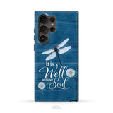 It Is Well With My Soul Dragonfly Christian Phone Case Samsung Galaxy S23 Ultra / Tough Case