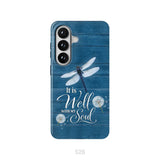 It Is Well With My Soul Dragonfly Christian Phone Case Samsung Galaxy S26 / Tough Case