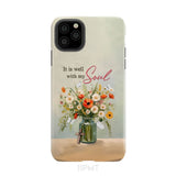 It is Well With My Soul Flowers in Jar Christian Phone Case iPhone 11 Pro Max / Tough