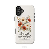 It is Well With My Soul Phone Case iPhone 16 Plus / Tough Case
