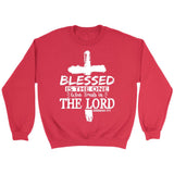 Jeremiah 17:7 blessed is the one who trusts in the Lord sweatshirt Red / S