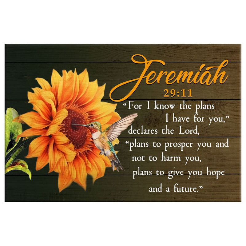 Jeremiah 29:11 for I Know the Plans I Have for You Wall Art Canvas ...