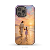 Jesus and a Little Girl on the Beach - Christian Phone Case iPhone 14 Pro Max / Tough Case