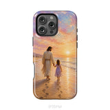 Jesus and a Little Girl on the Beach - Christian Phone Case iPhone 16 Pro Max / Tough Case
