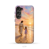 Jesus and a Little Girl on the Beach - Christian Phone Case Samsung Galaxy S23 Plus / Tough Case