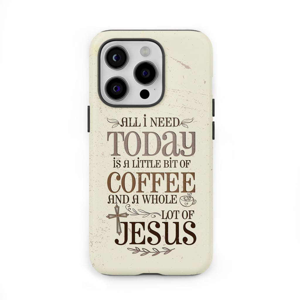 Jesus and coffee phone case Christian cases