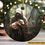 Jesus Carrying Lost Sheep Ornament
