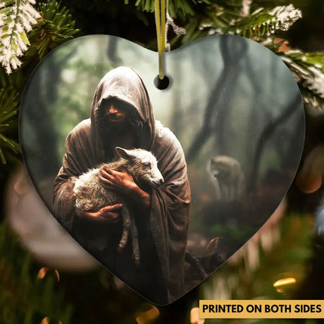 Jesus Carrying Lost Sheep Ornament