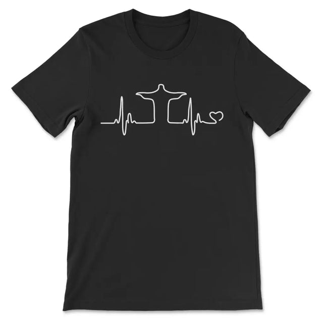 Jesus Heartbeat T-shirt Black / S