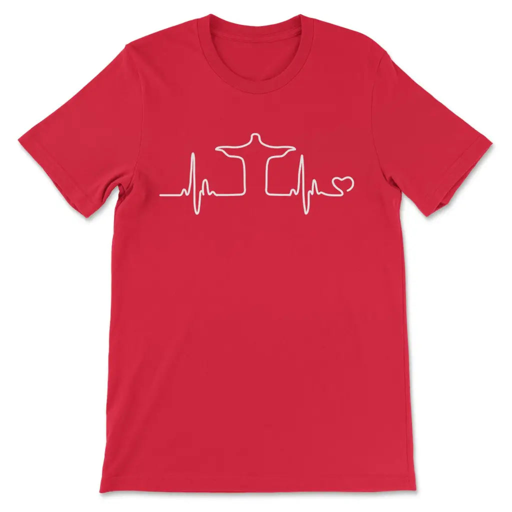 Jesus Heartbeat T-shirt Red / S
