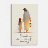 Faith-based wall art of Jesus with child, perfect Christian gift for families, pastors, or godparents.