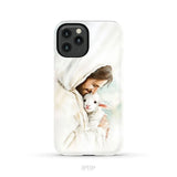 Jesus Holding the Lost Lamb – Good Shepherd Christian Phone Case iPhone 11 Pro / Tough Case