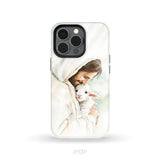Jesus Holding the Lost Lamb – Good Shepherd Christian Phone Case iPhone 13 Pro / Tough Case