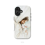 Jesus Holding the Lost Lamb – Good Shepherd Christian Phone Case iPhone 16 / Tough Case