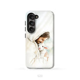 Jesus Holding the Lost Lamb – Good Shepherd Christian Phone Case Samsung Galaxy S23 (Not for S23 FE) / Tough Case