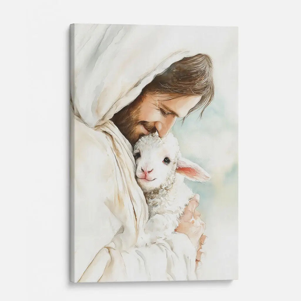 Faith-inspired wall decor reminding believers that Jesus never abandons the lost.