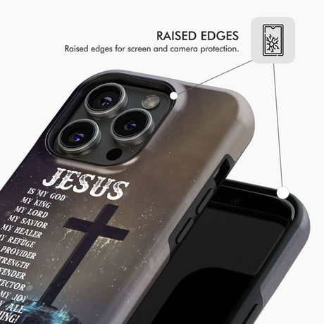Jesus is my savior hands Christian phone case