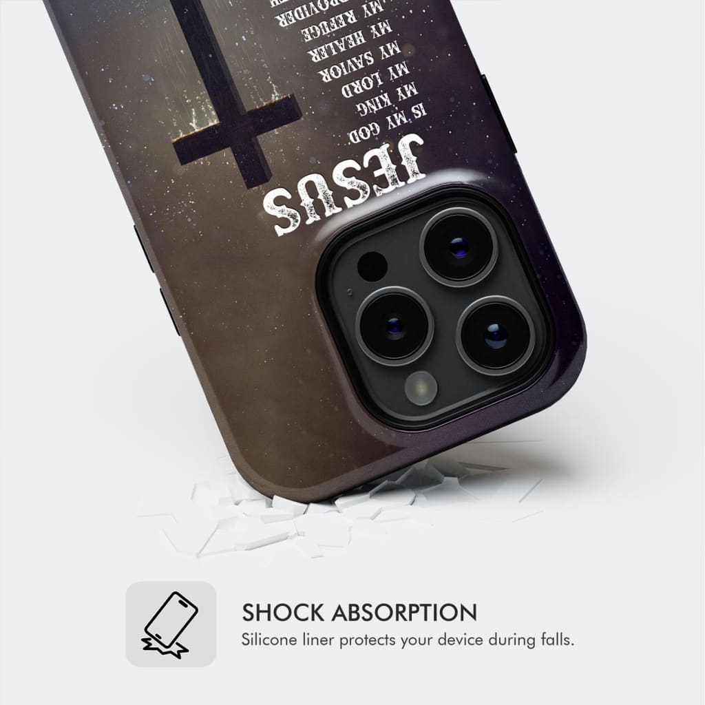 Jesus is my savior hands Christian phone case