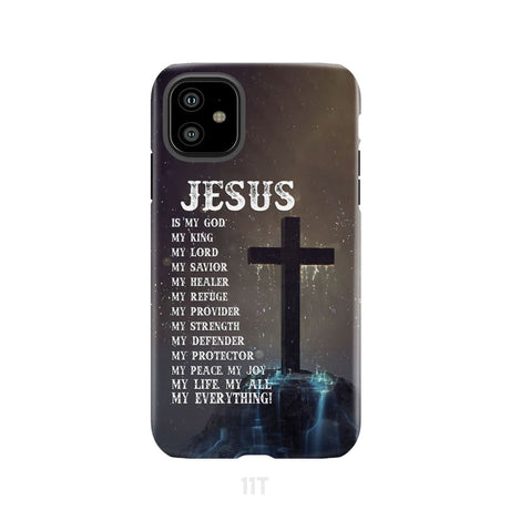 Jesus is my savior hands Christian phone case iPhone 11 / Tough