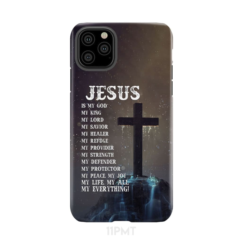  iPhone 11 Hooked On Jesus Bible Verse Fishing Religious  Christian God Case : Cell Phones & Accessories
