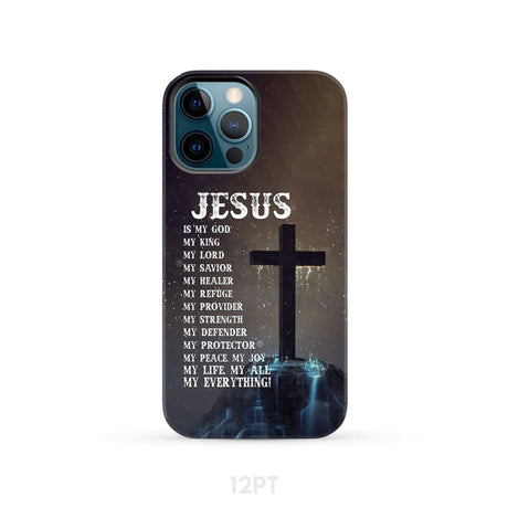 Jesus is my savior hands Christian phone case iPhone 12 Pro / Tough