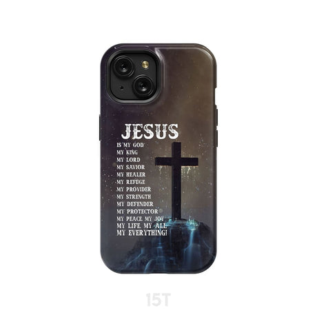Jesus is my savior hands Christian phone case iPhone 15 / Tough