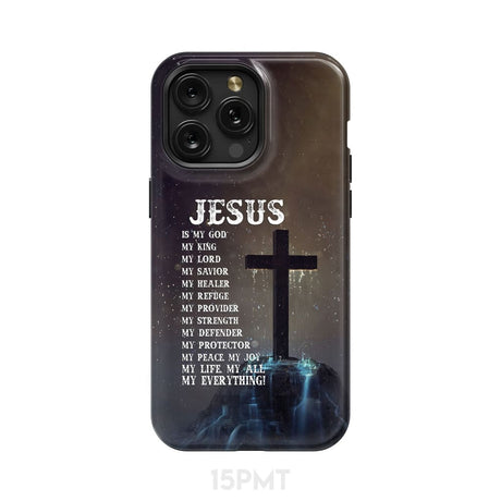 Jesus is my savior hands Christian phone case iPhone 15 Pro Max / Tough