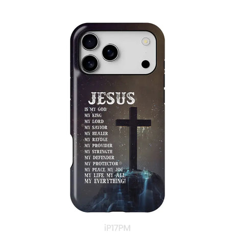 Jesus is my savior Jesus hands Christian phone case iPhone 17 Pro Max / Tough Case