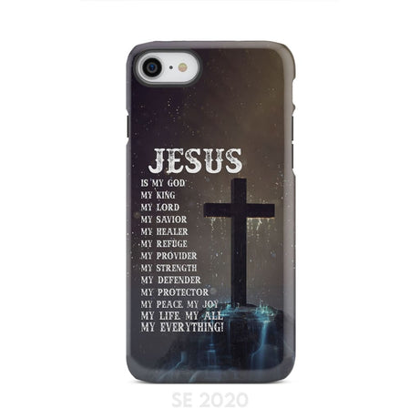 Jesus is my savior hands Christian phone case iPhone SE 2020 / Tough