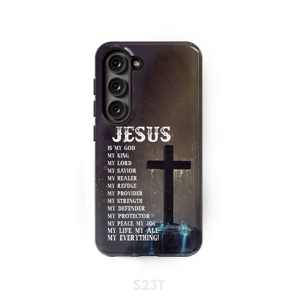 Jesus is my savior hands Christian phone case Samsung Galaxy S23 (Not for FE) / Tough