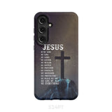 Jesus is my savior hands Christian phone case Samsung Galaxy S24 Plus / Tough