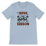 Jesus is the reason for the season shirt Christmas t-shirts Light Blue / S