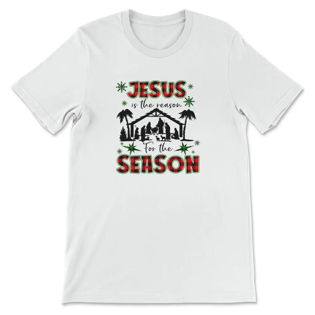 Jesus is the reason for the season shirt Christmas t-shirts White / S