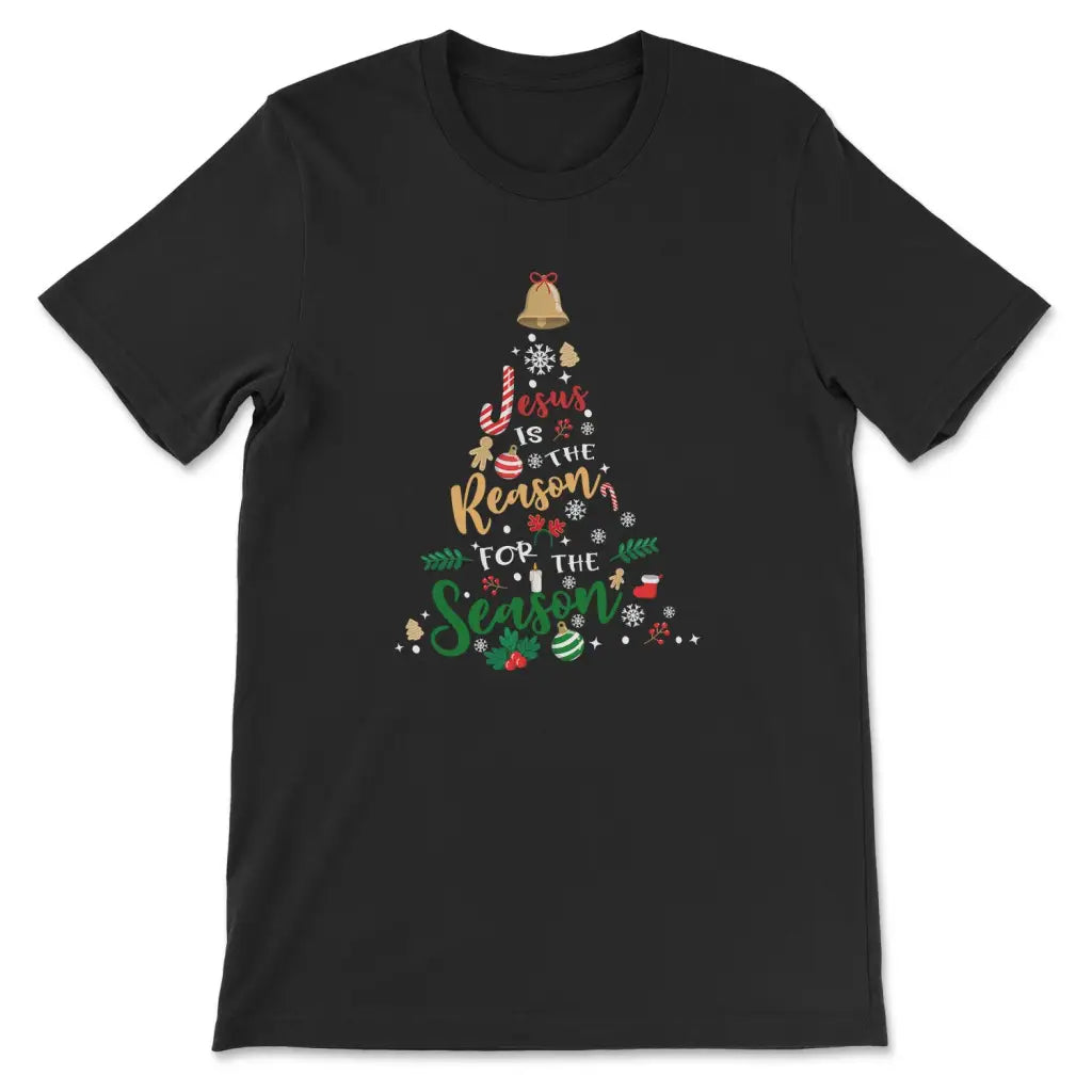 Jesus is the reason for the season t-shirt Black / S
